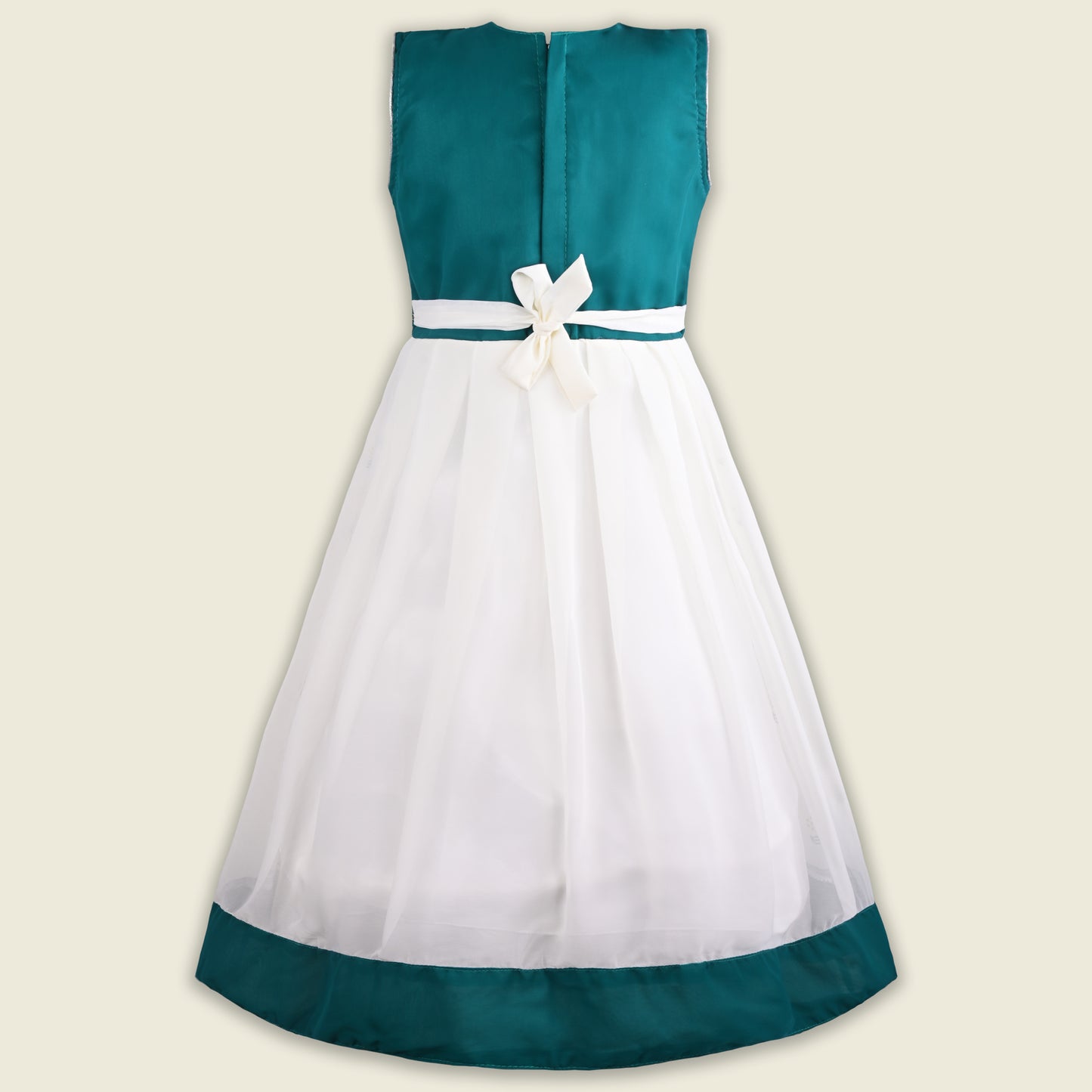 Girls Embellished Zari Embroidery Ethnic Gown