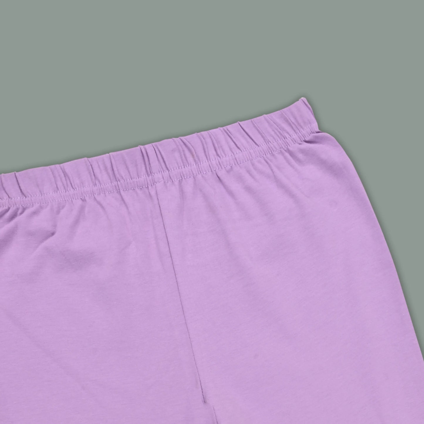 Kids Solid Cotton Leggings – Lavender | Soft & Stretchable Everyday Wear