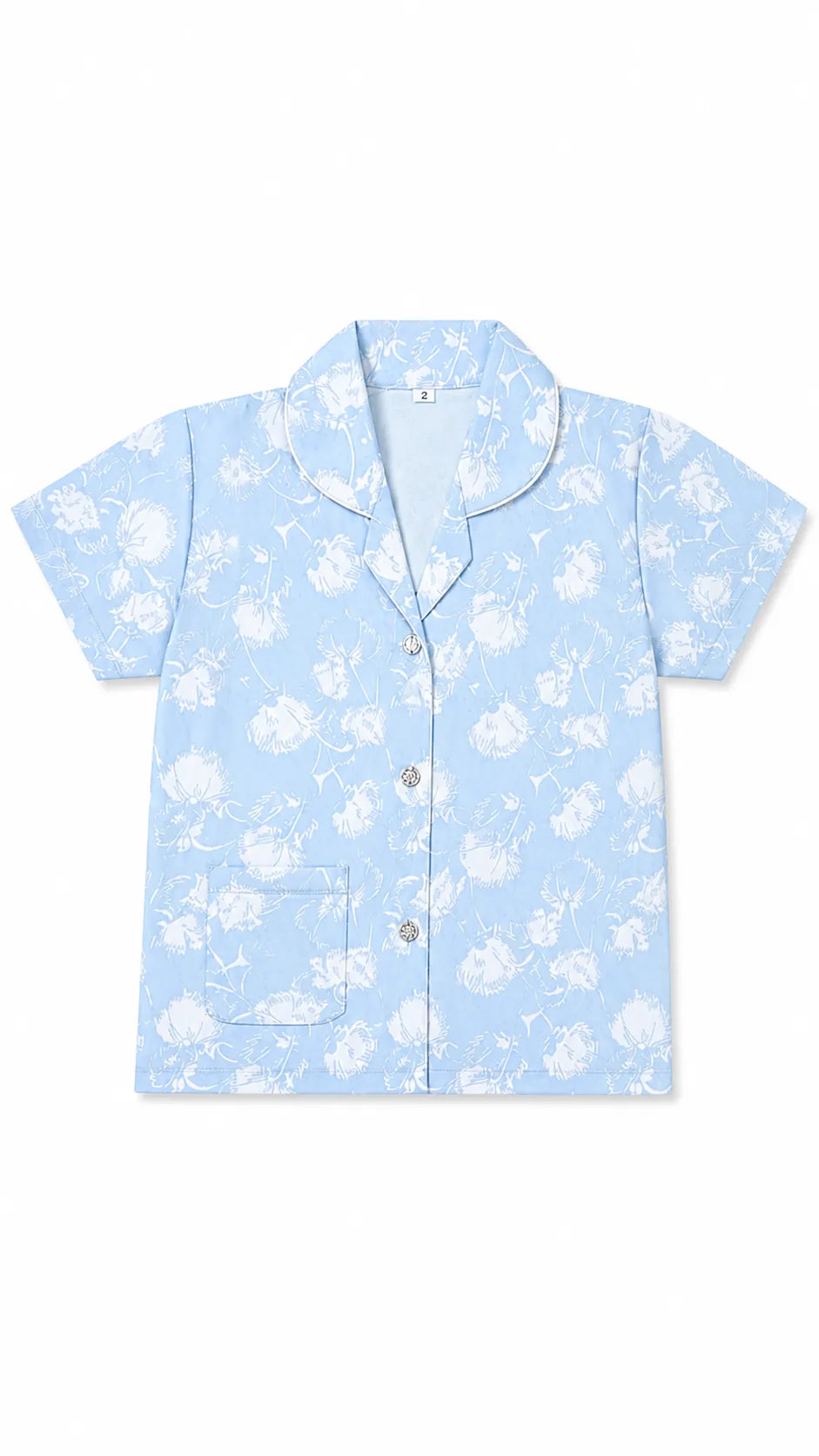 Girls Cotton Floral Night Suit Set – Blossom Print