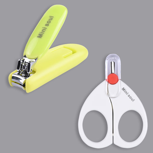 Baby Nail Clipper And Baby Safety Scissors Combo
