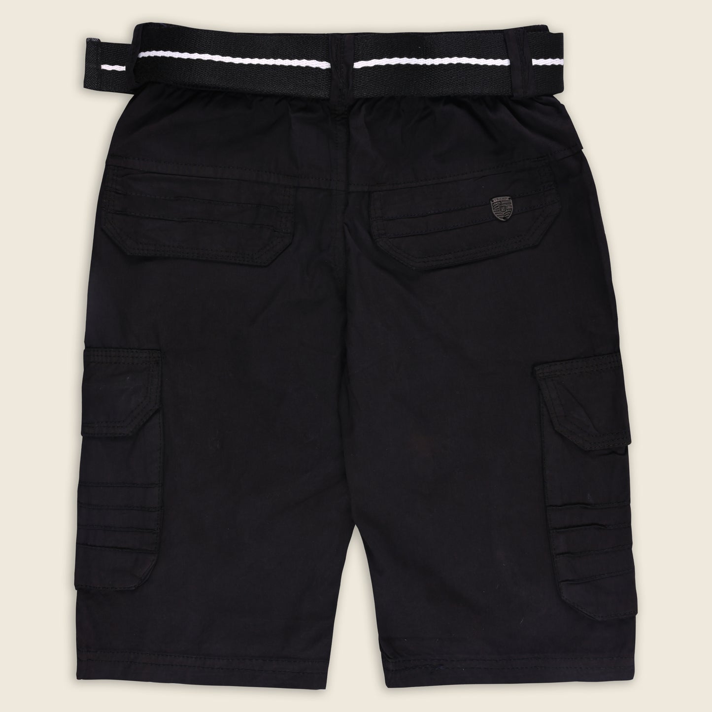 Boys Cargo Shorts With Waist Belt