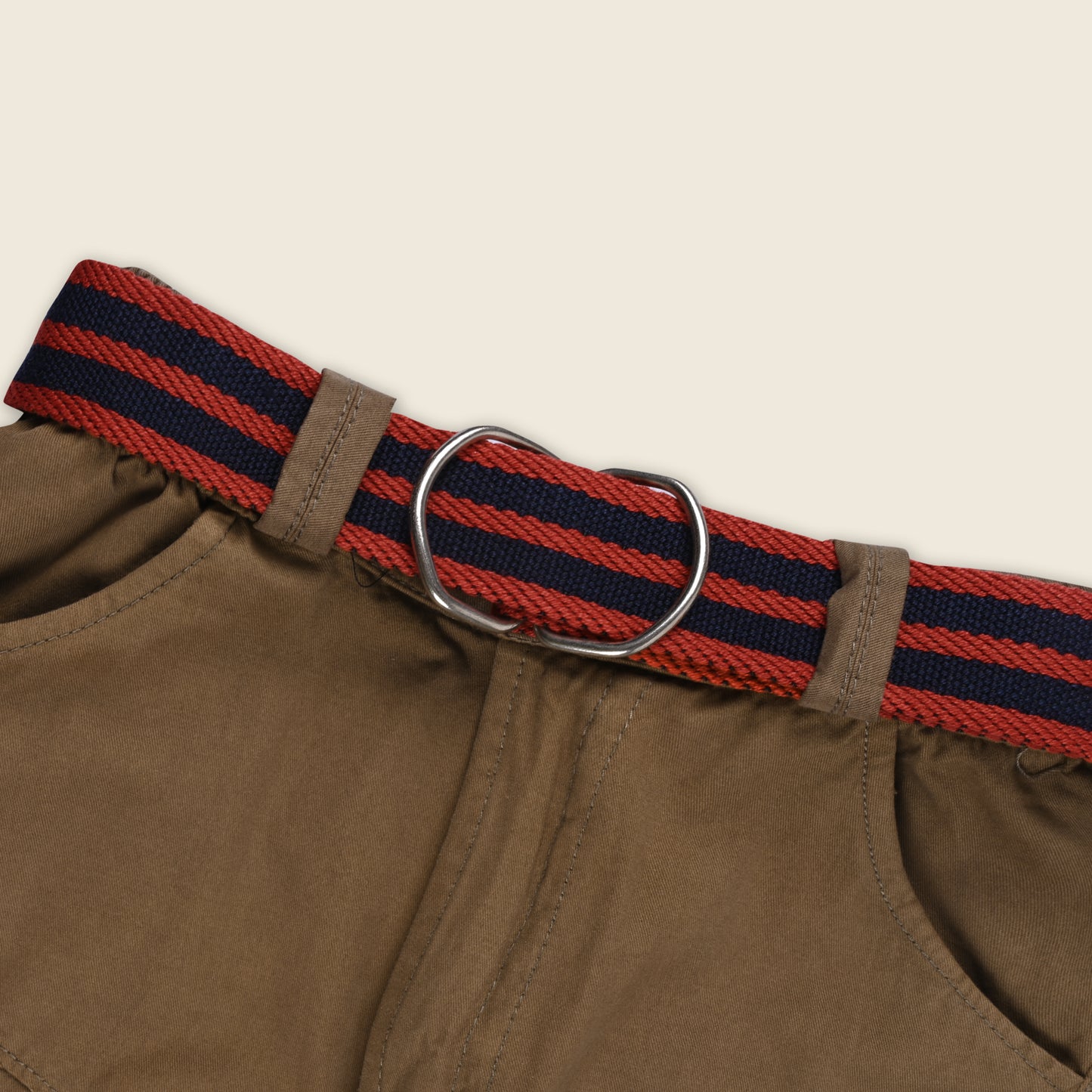 Boys Cargo Shorts With Waist Belt