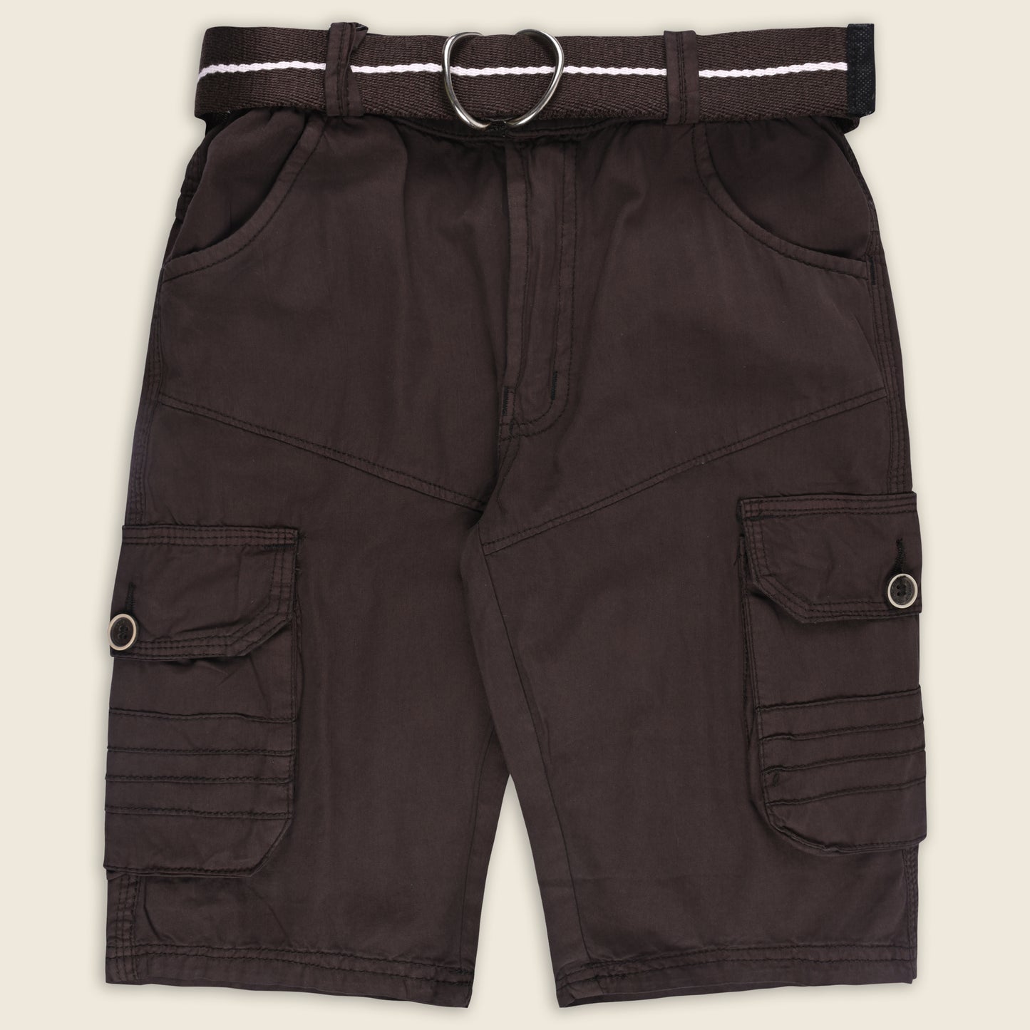 Boys Cargo Shorts With Waist Belt