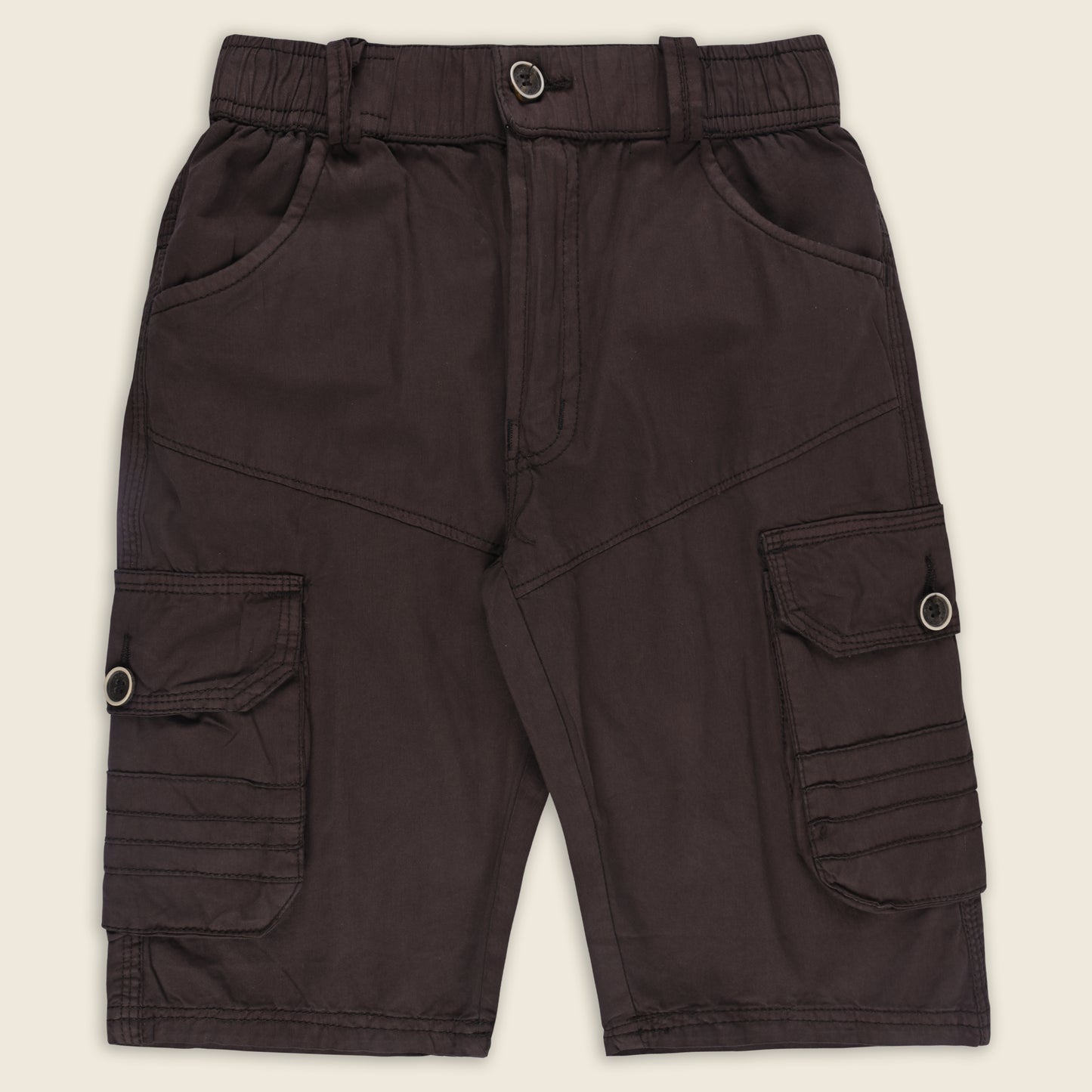 Boys Cargo Shorts With Waist Belt