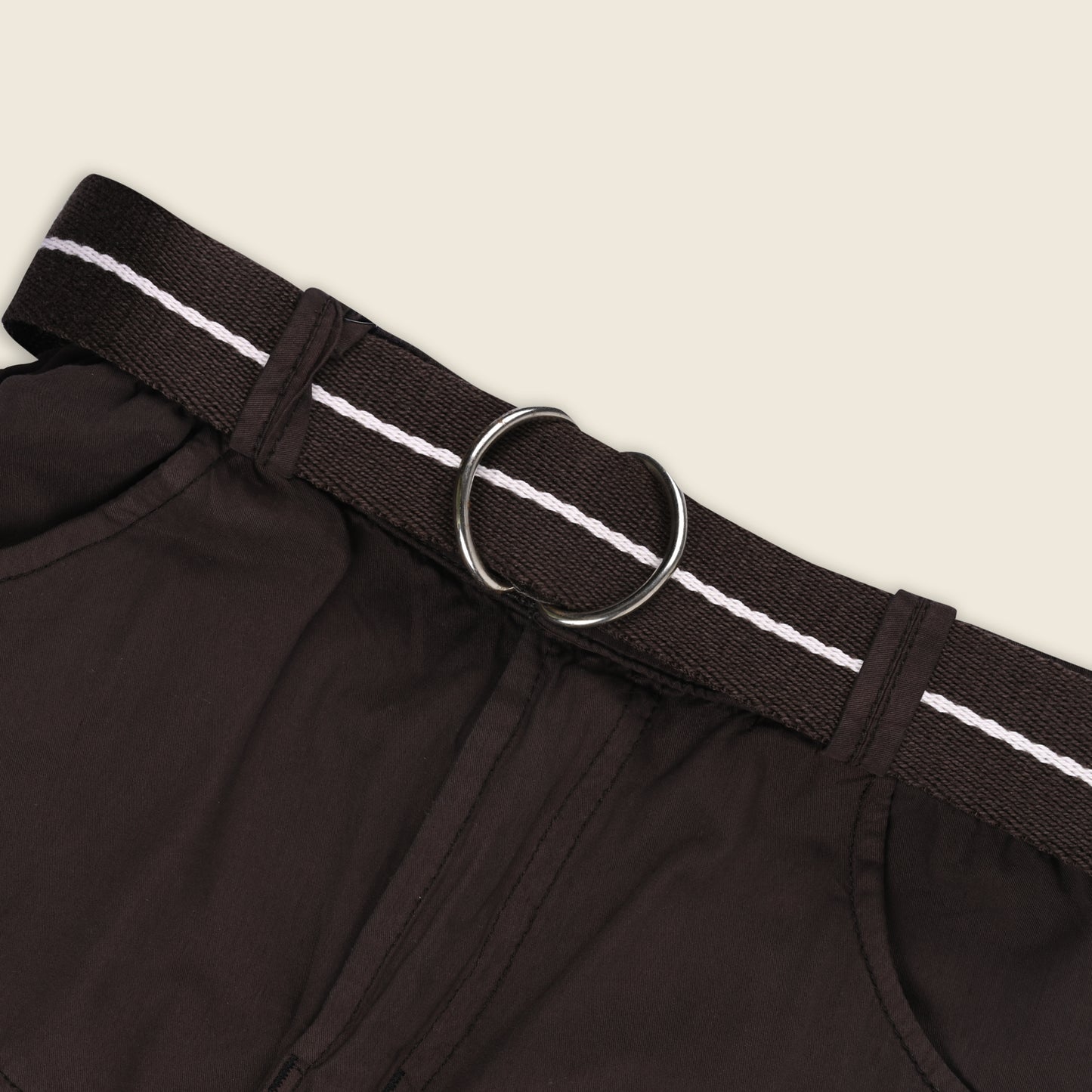 Boys Cargo Shorts With Waist Belt