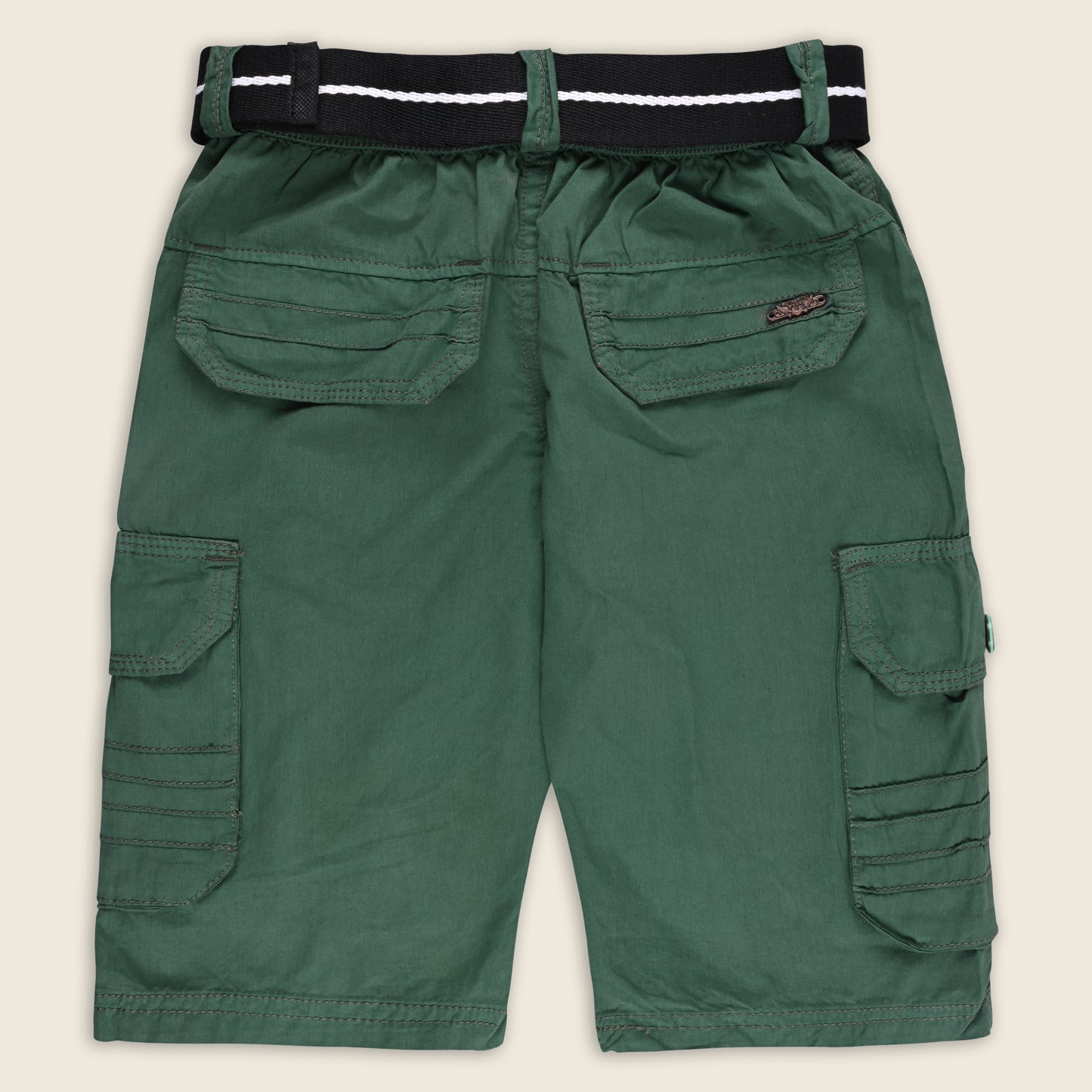Boys Cargo Shorts With Waist Belt