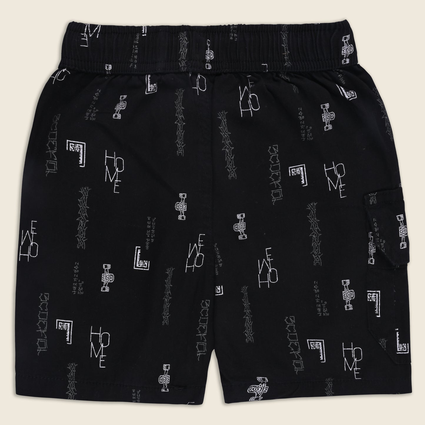 Boys Printed Cotton Cargo Shorts