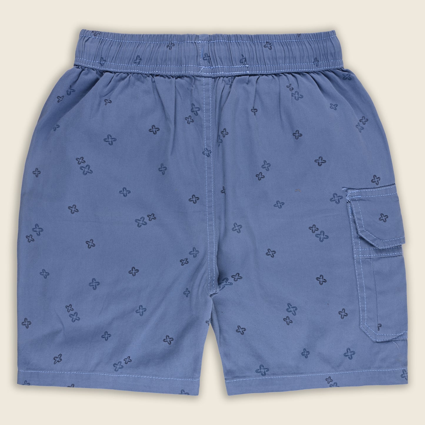 Boys Printed Cotton Cargo Shorts