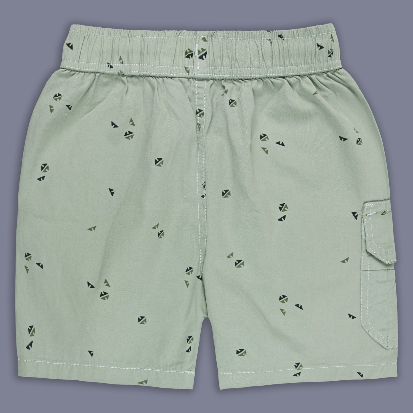 Boys Printed Cotton Cargo Shorts