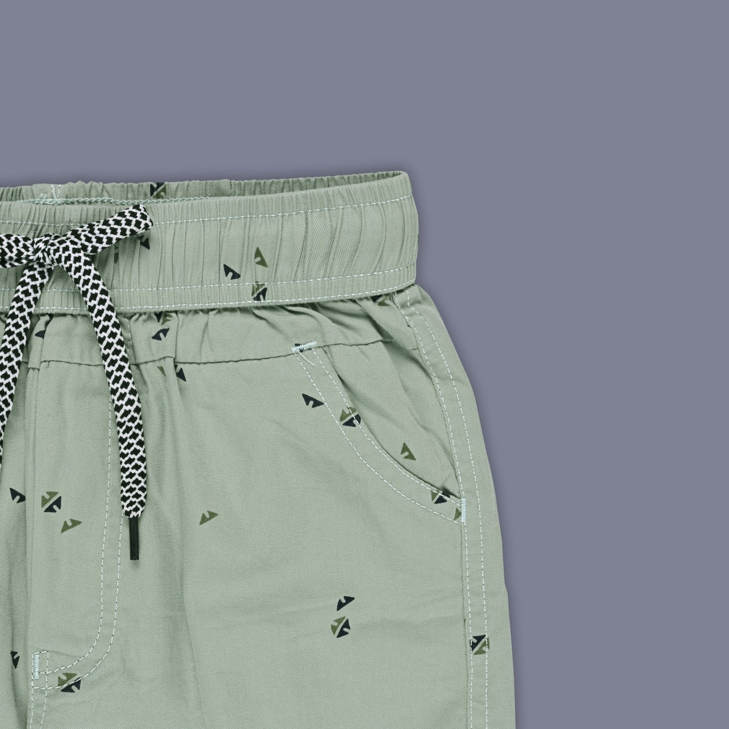 Boys Printed Cotton Cargo Shorts