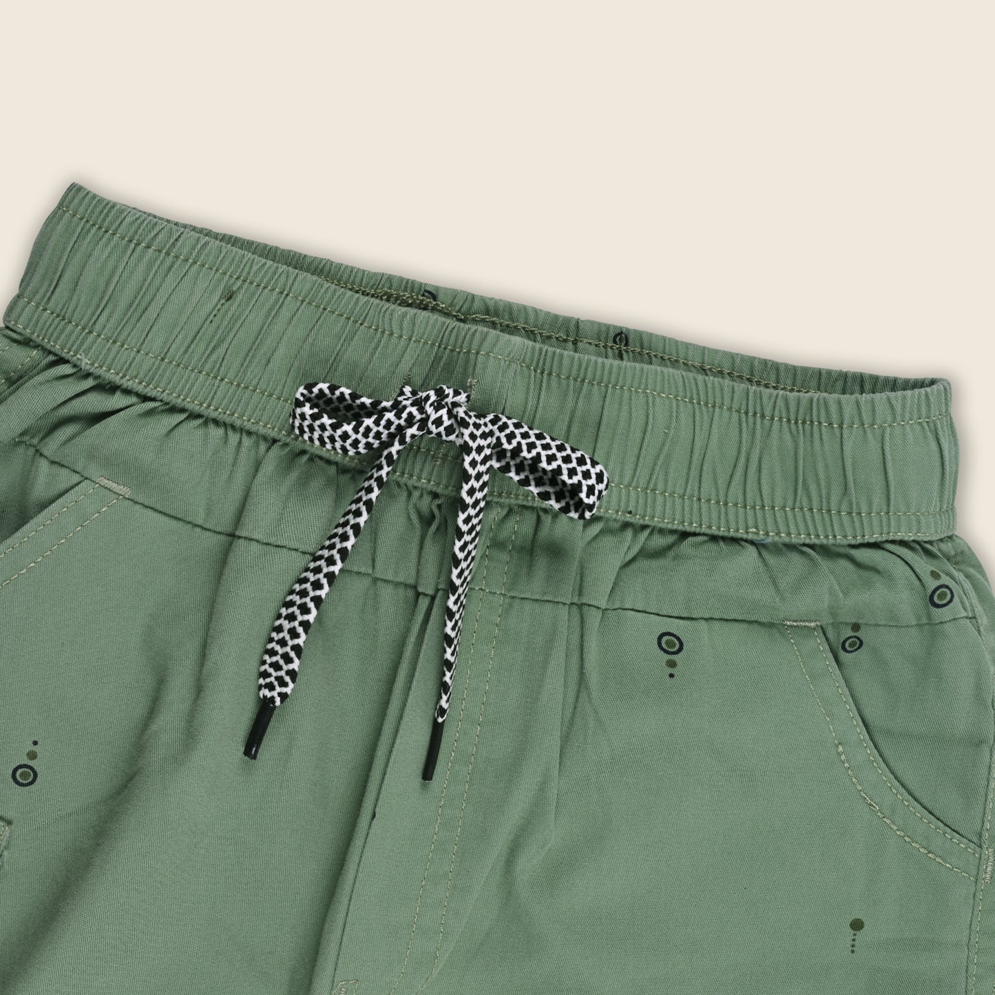 Boys Cotton Cargo Summer Printed Shorts