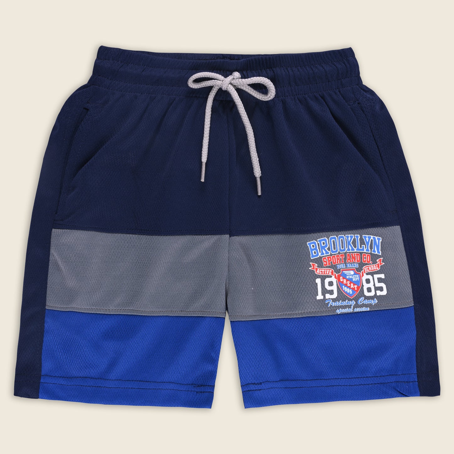 Boys Sporty Striped Printed Shorts