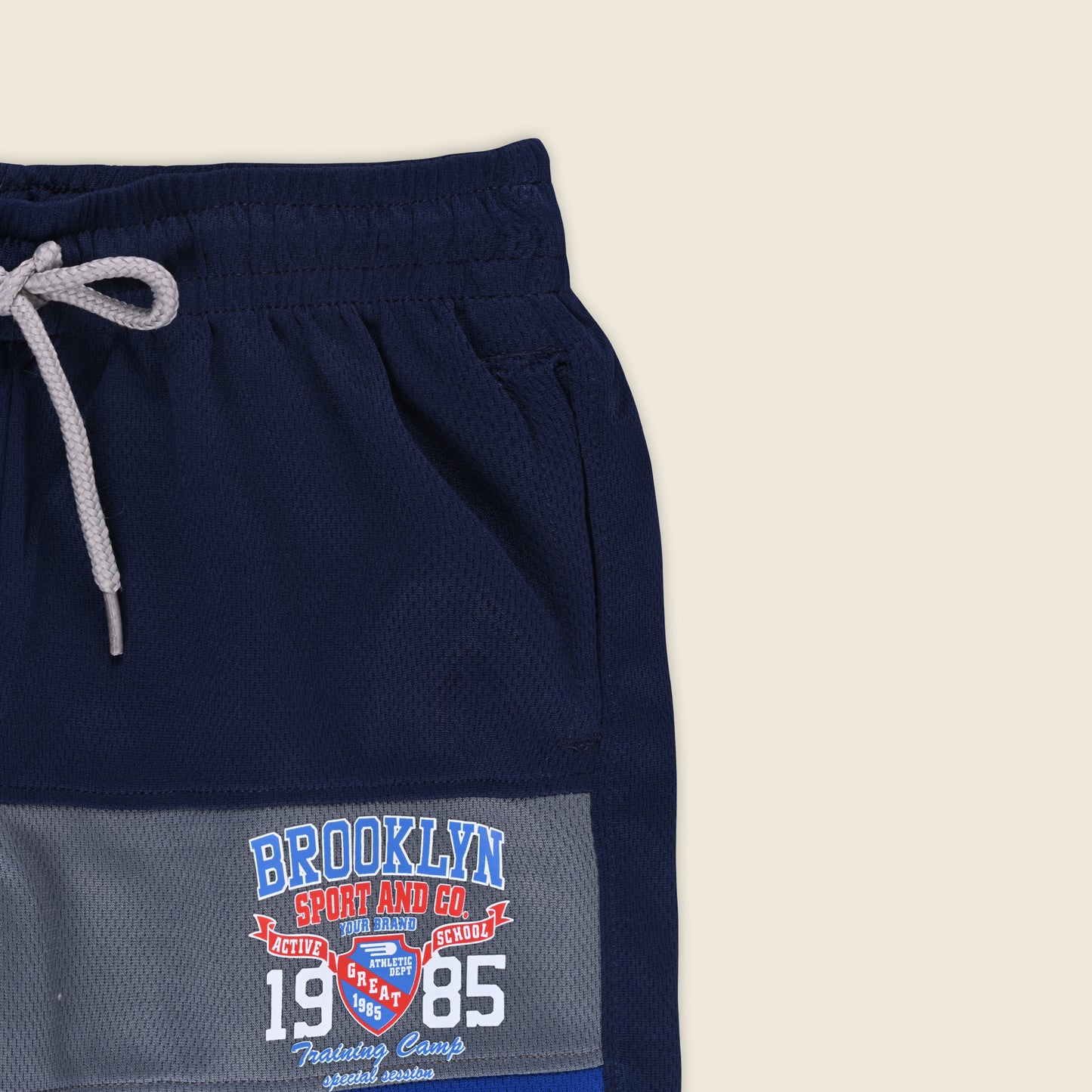 Boys Sporty Striped Printed Shorts