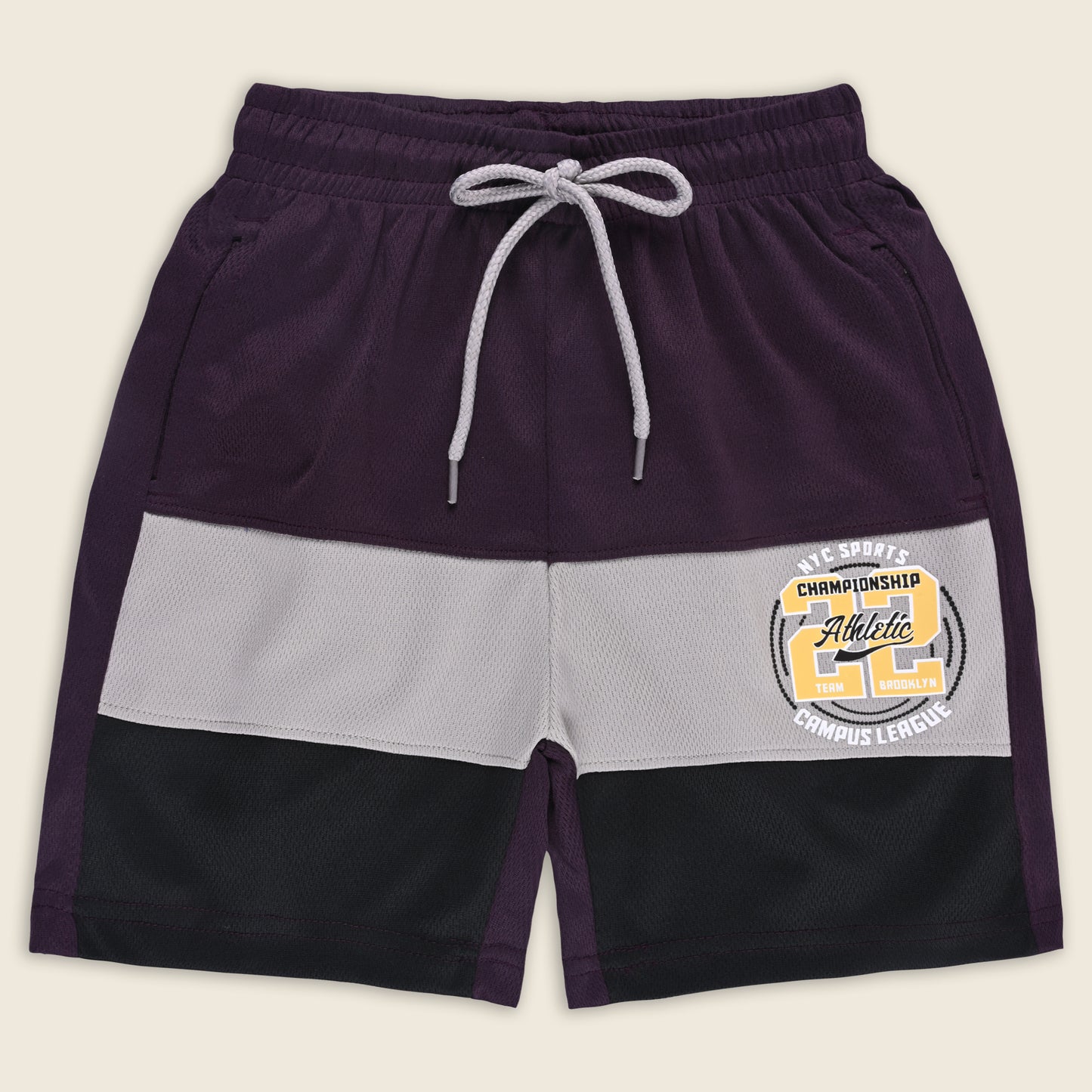 Boys Sporty Striped Printed Shorts