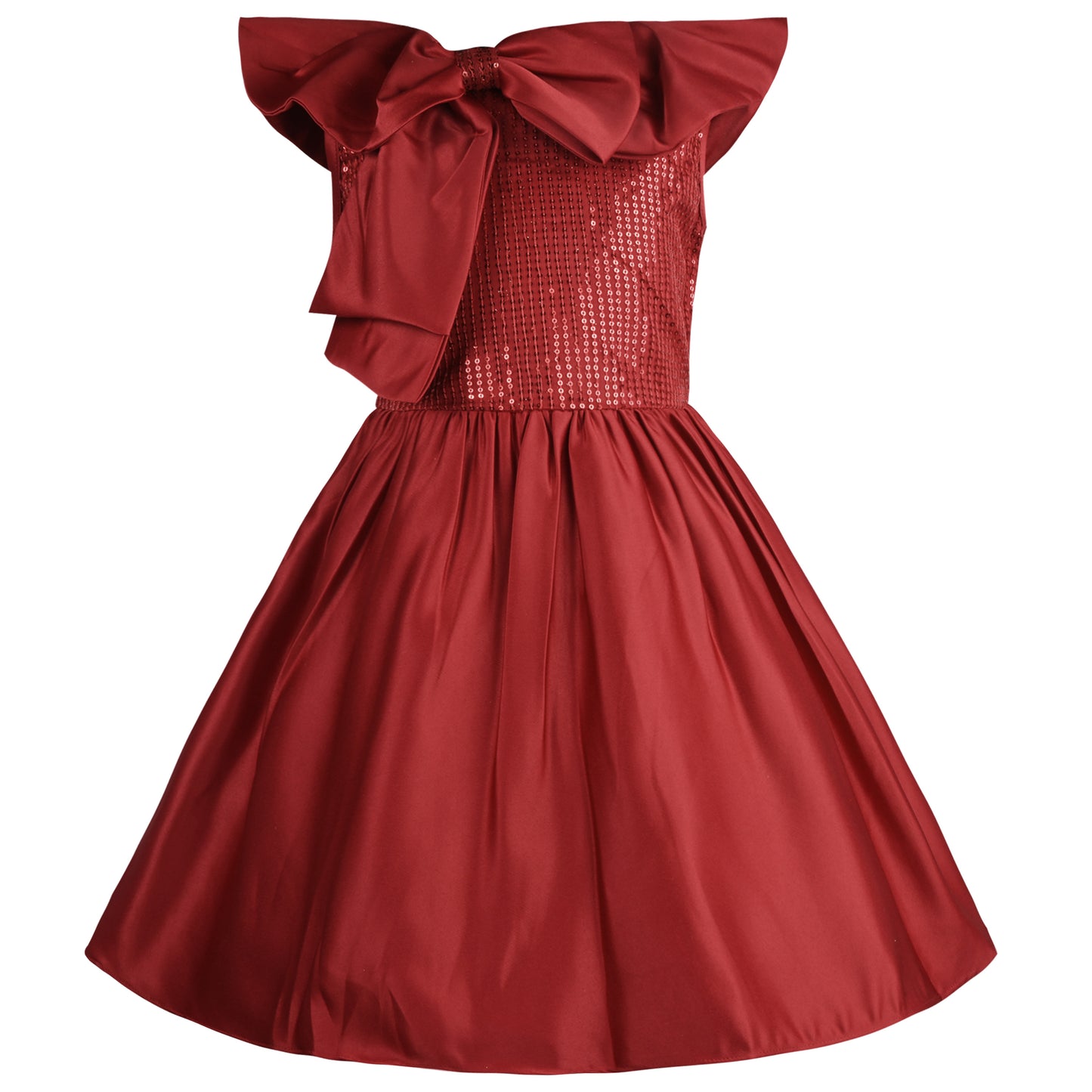 Girls Embellished A-Line Frock Dress