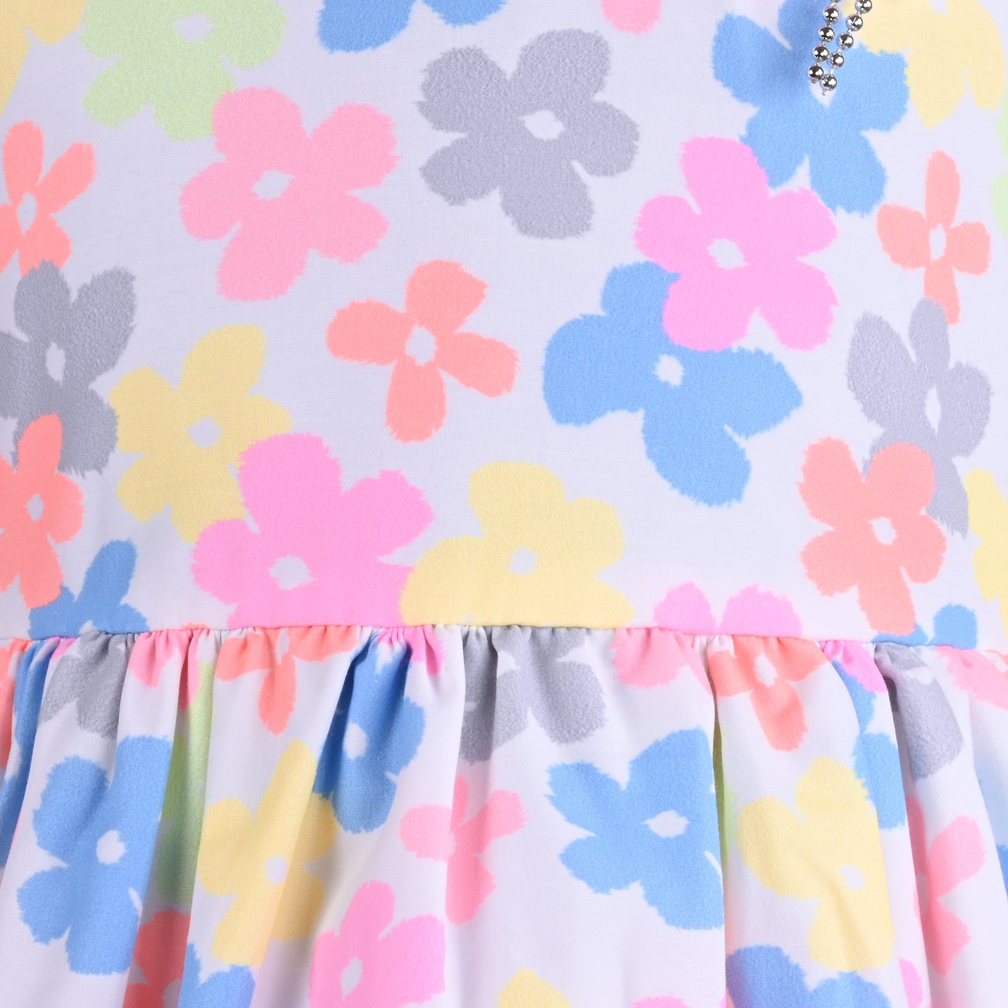 Girls Floral Print A-Line Frock Dress