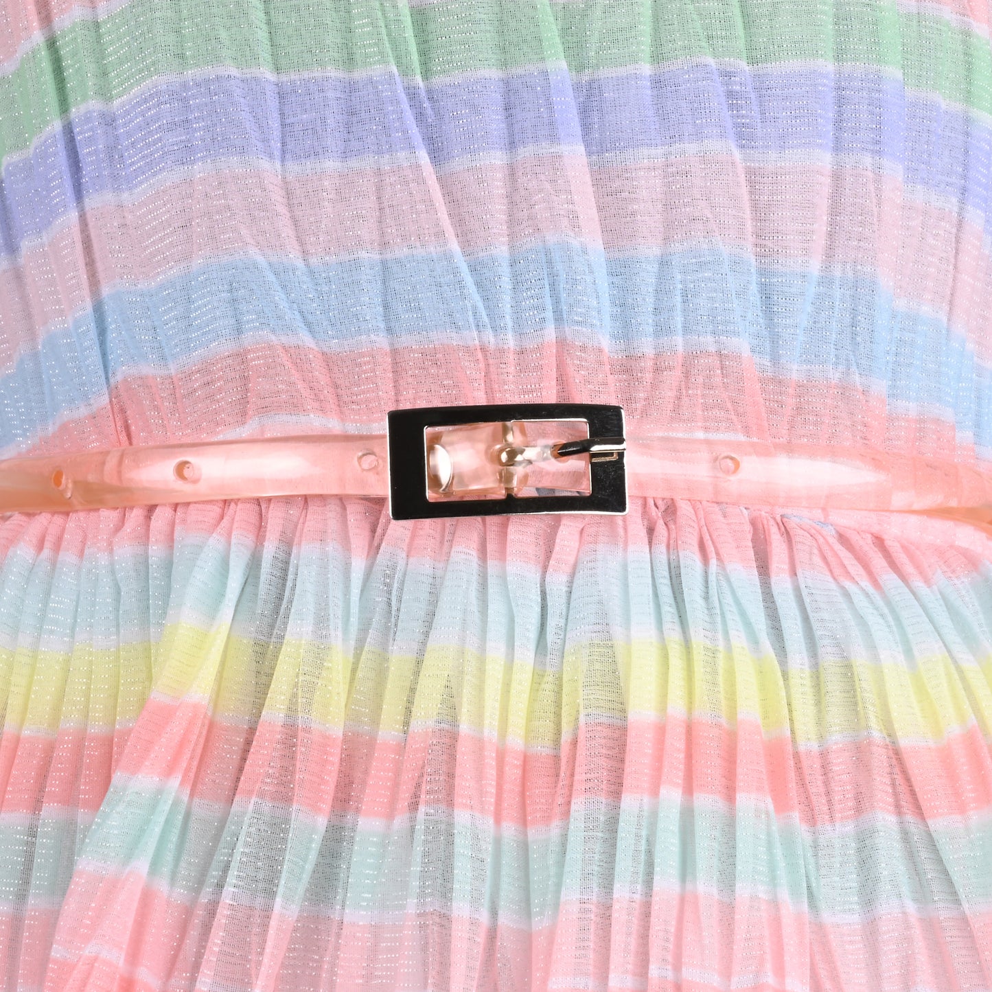 Girls Striped A-Line Frock Dress