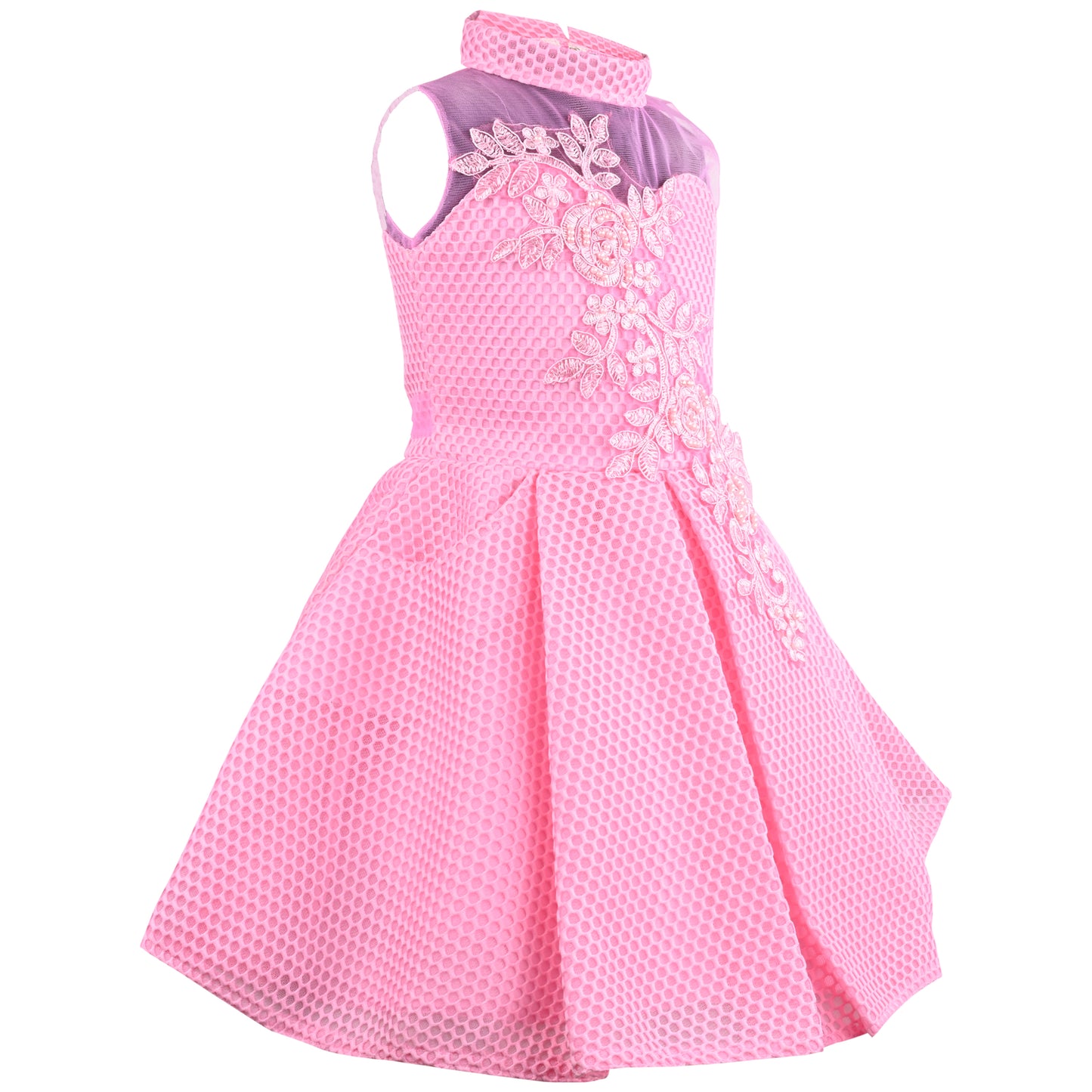 Baby Girls Pink Floral Party Dress