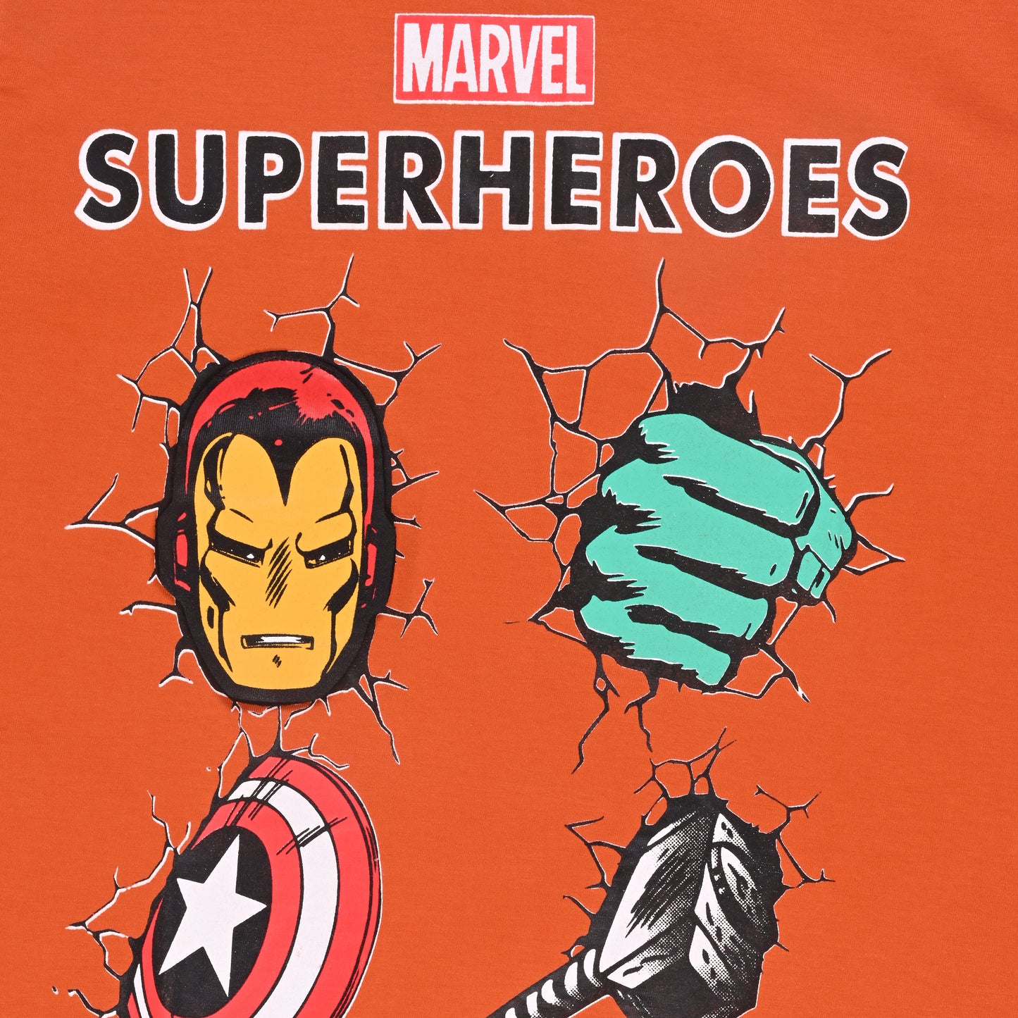 Marvel Superheroes Kids Full Sleeve T-Shirt – Cotton Blend