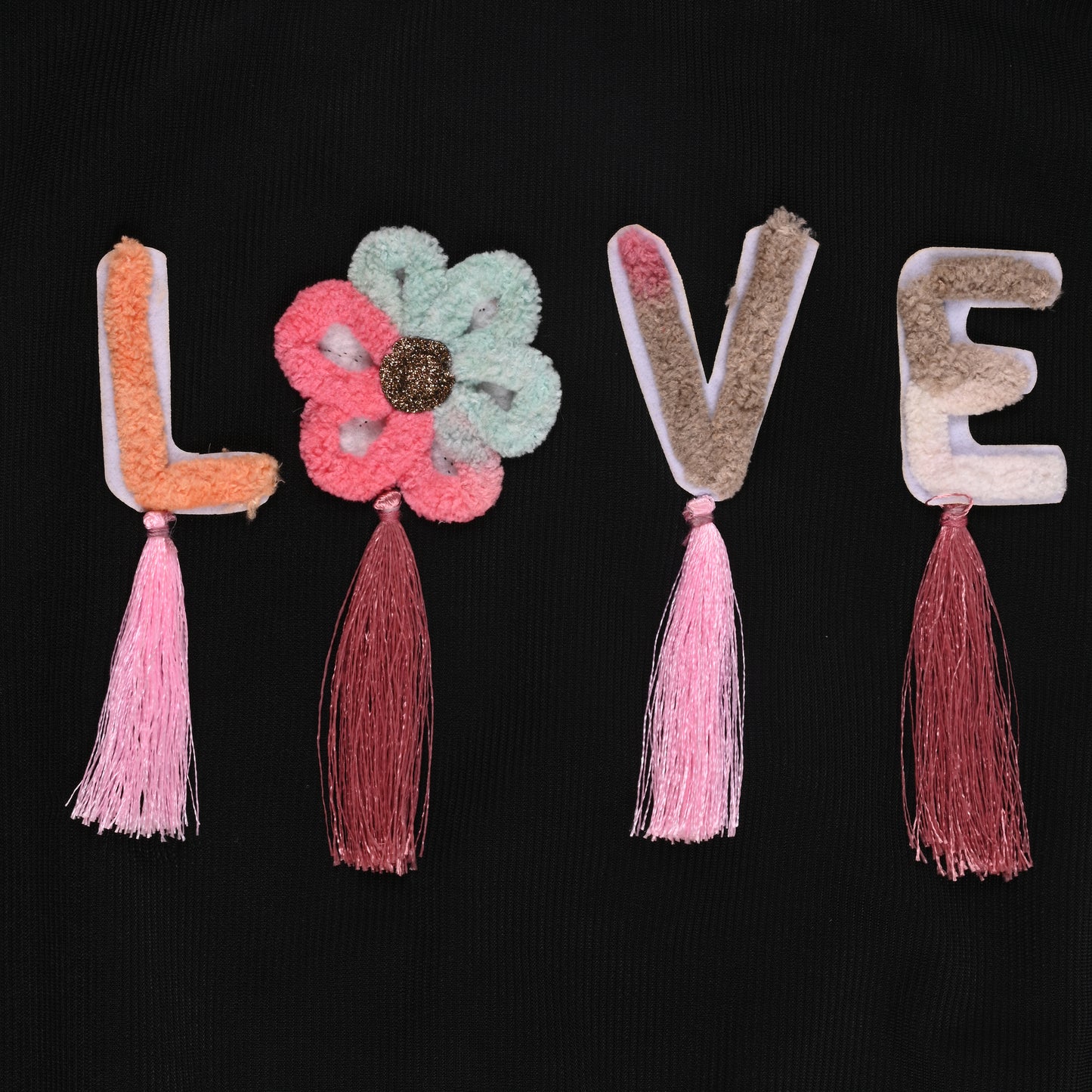 Buy Premium Baby Girls Cotton T-shirt with Love Embroidery Online