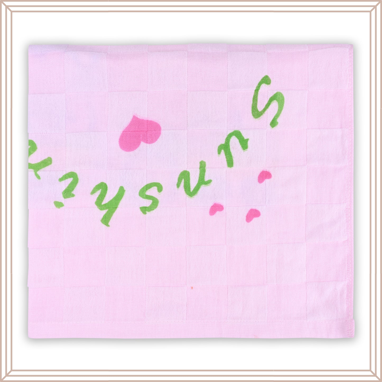 Kids Pink Cotton Baby Towels