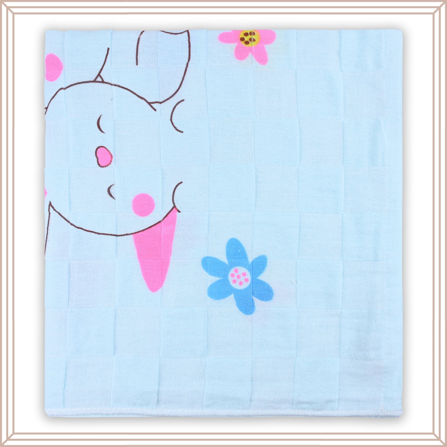 Kids Blue Cotton Baby Towels