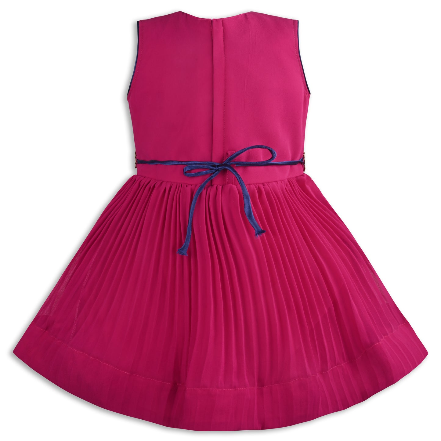 Girls Floral Print Fit and Flare Frock Dress