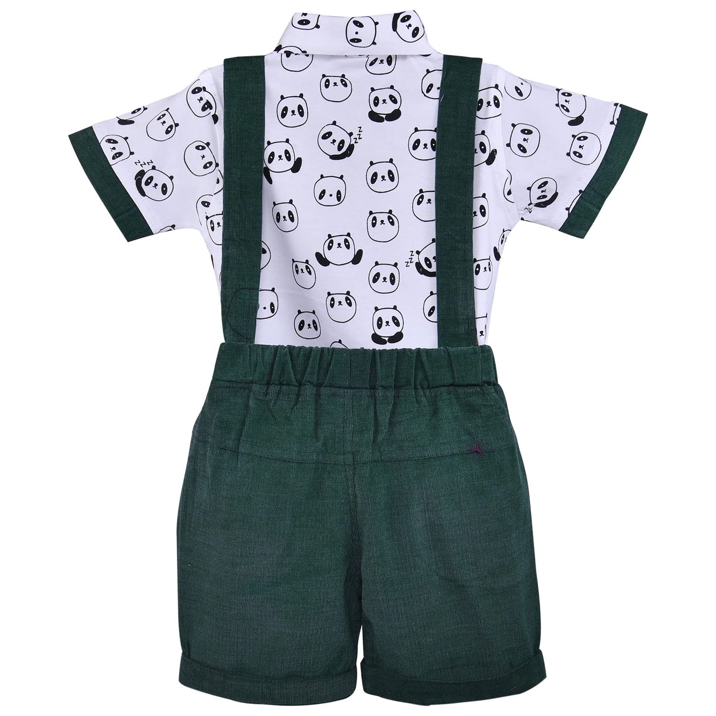 Wish Karo Baby Boys Dungaree Dress For Boys-(bt108grn)