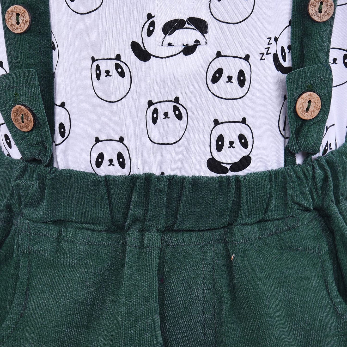 Wish Karo Baby Boys Dungaree Dress For Boys-(bt108grn)