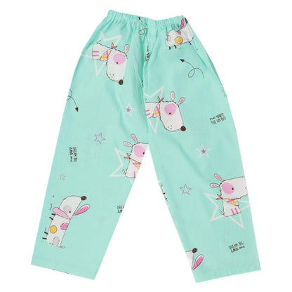 Wish Karo Cotton Printed Top & Bottom Pajama Set Night Dress for Boys & Girls-(ND11lb)