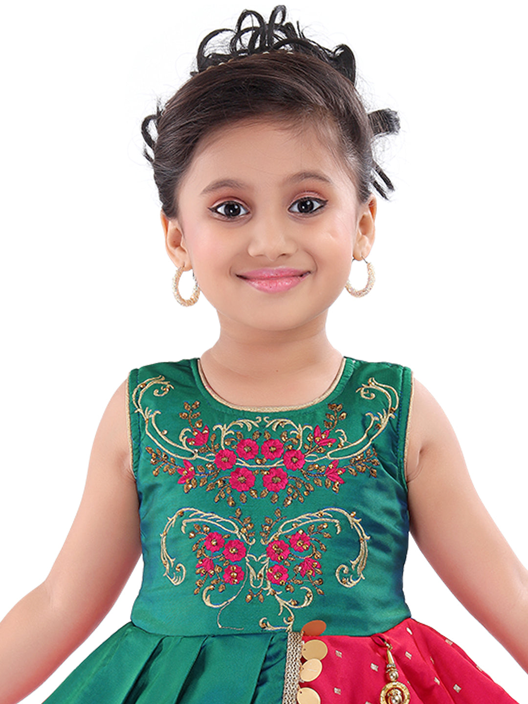 Wish Karo Girls Wedding Frock Dress for Kids-(fe2920)