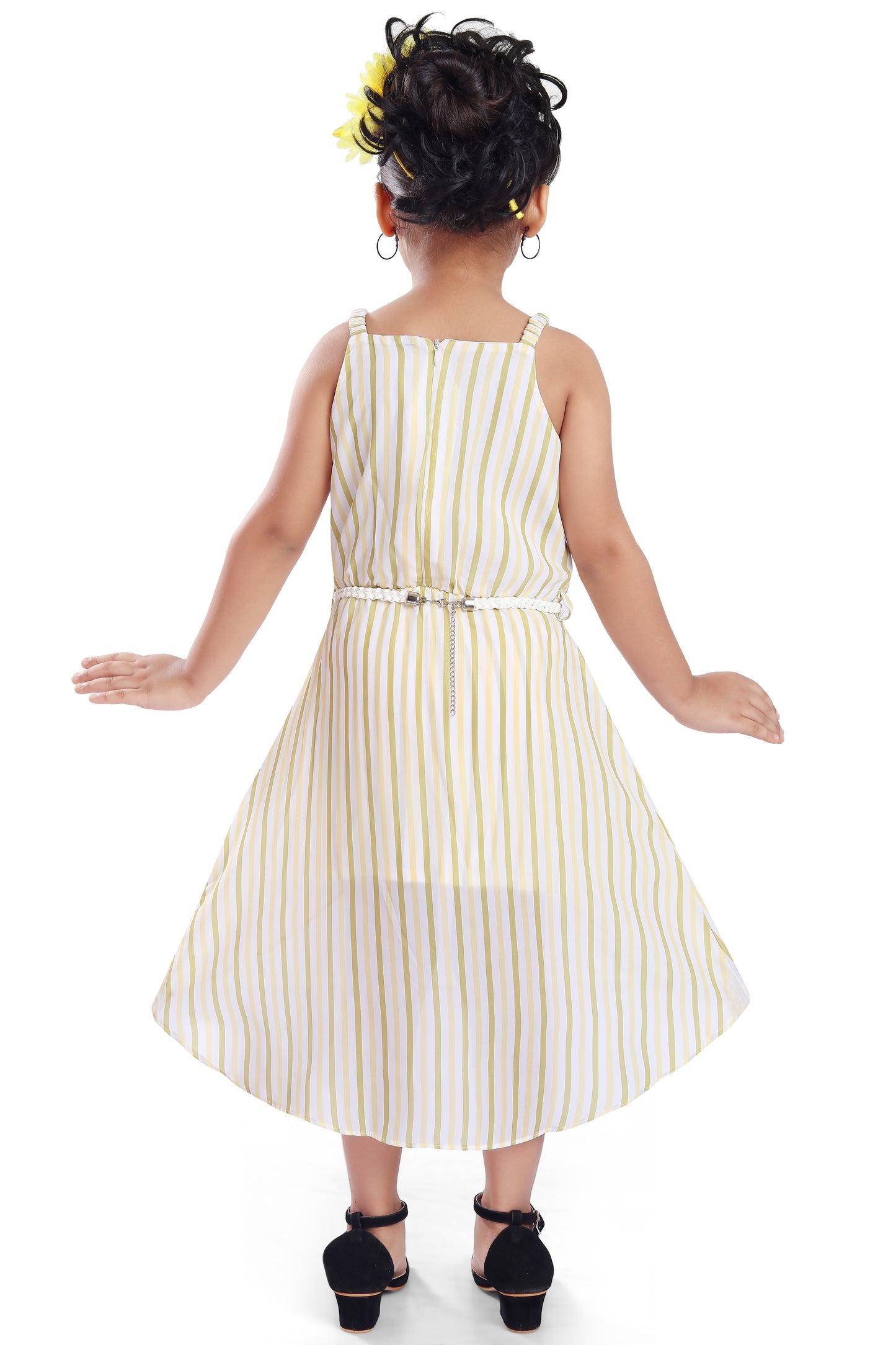 Wish Karo kids Partywear Dress Frock (fe2930ylw)