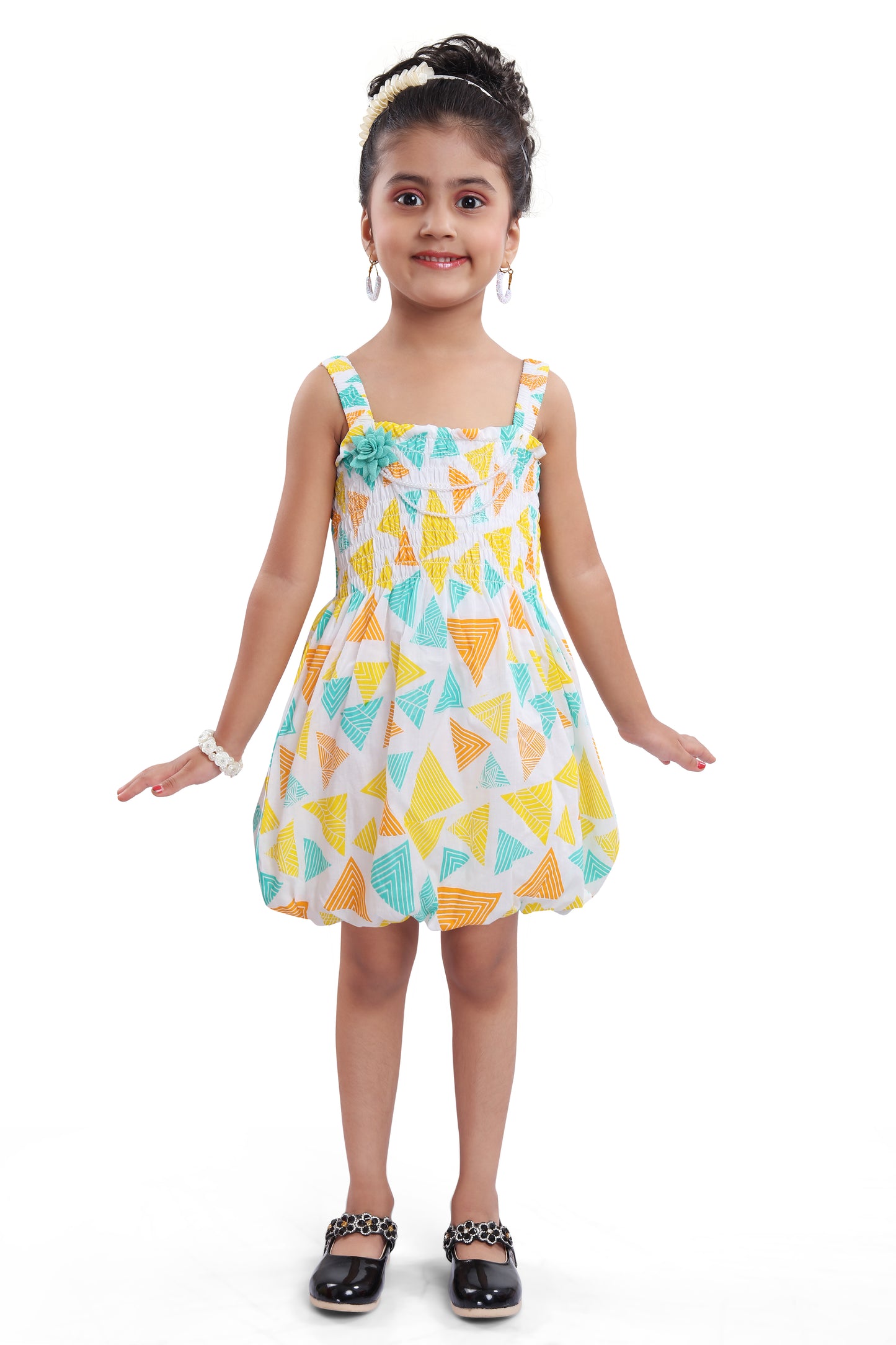 Wish Karo Baby Girls Frocks Dress for Girls-(csl311yg)