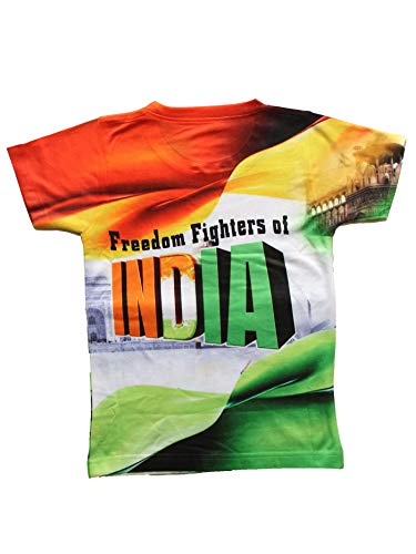 Wish Karo | Boys Printed T-Shirts Multi-Color for Boys Freedom Fighters - (T1100c)