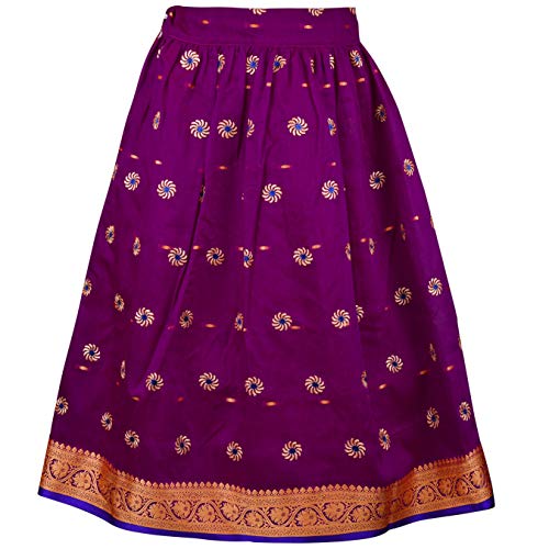Girl's Traditional Art Silk Stitched Lehenga Choli for Girls-gc203vlt
