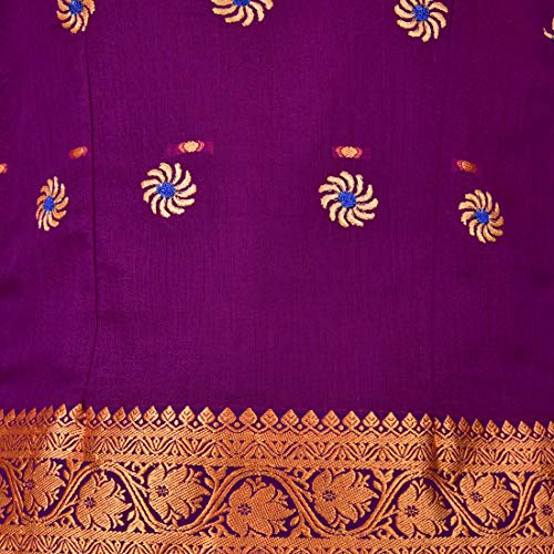 Girl's Traditional Art Silk Stitched Lehenga Choli for Girls-gc203vlt