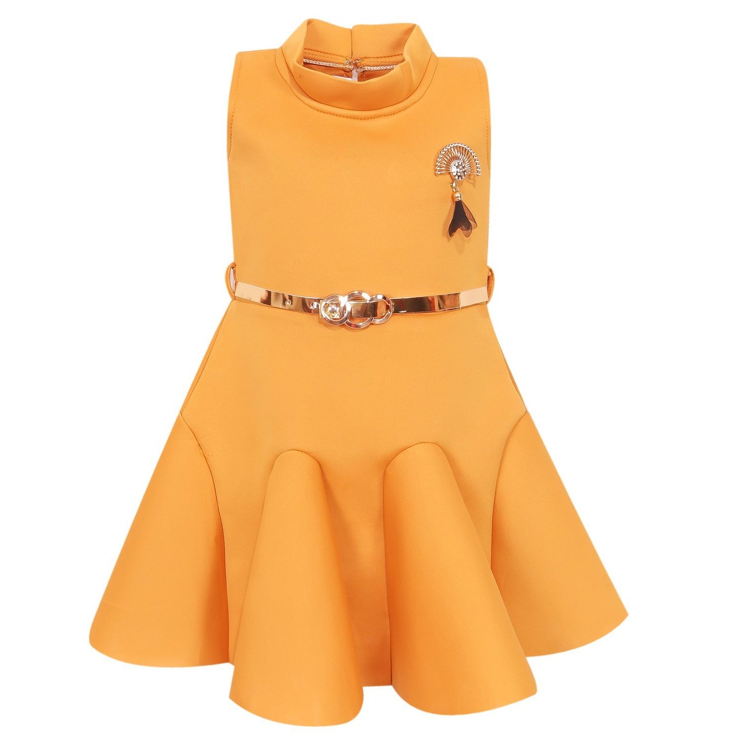 Baby Girls Party Wear Frock Dress fe2438ylw - Wish Karo Dresses