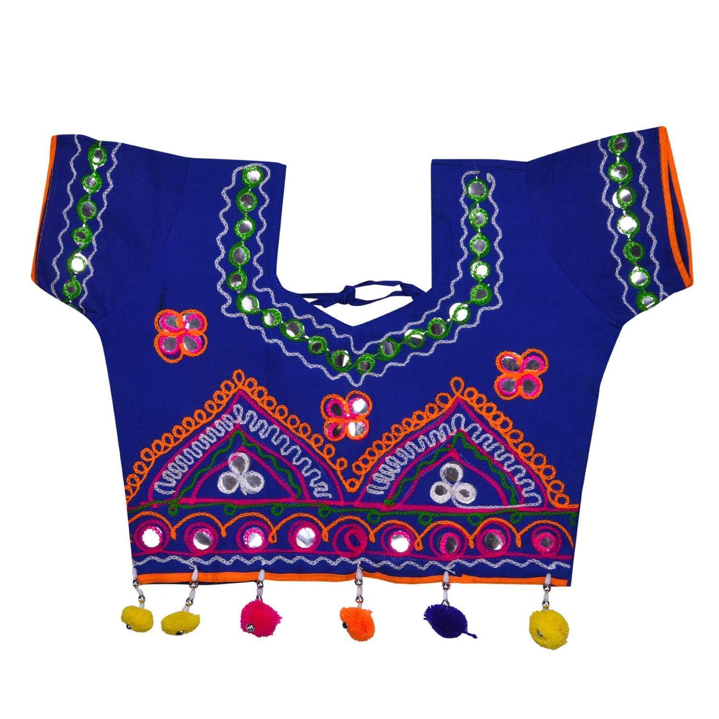 Girl's Cotton Ghaghra Choli, Leghnga Choli, Chania Choli 143darkblue - Wish Karo Dresses