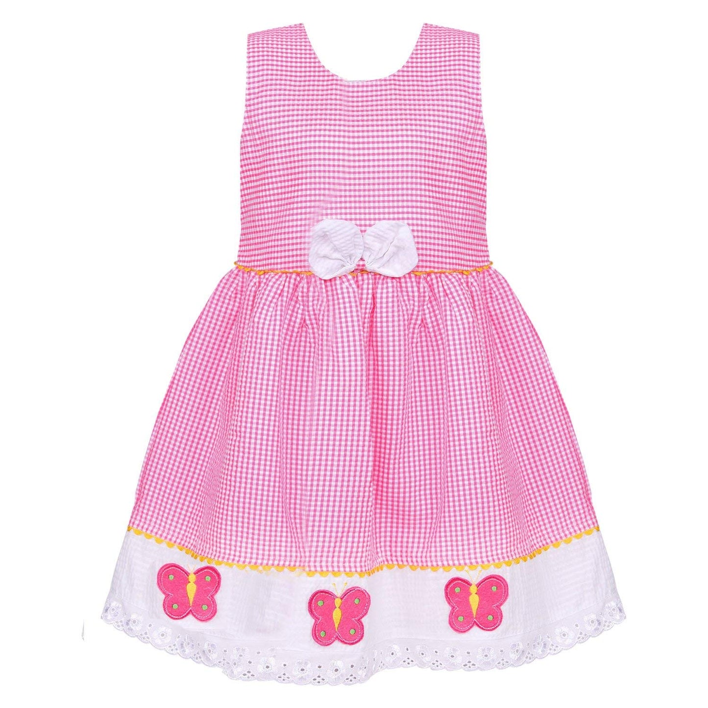 Baby Girls Cotton Frock Dress Ctn272P - Wish Karo Cotton Wear - frocks Cotton Wear - baby dress