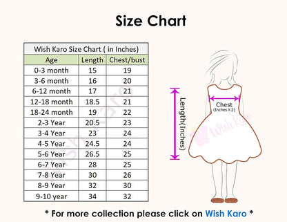 Baby Girls Party Wear Frock Birthday Dress For Girls fe104wht - Wish Karo Party Wear - frocks Party Wear - baby dress