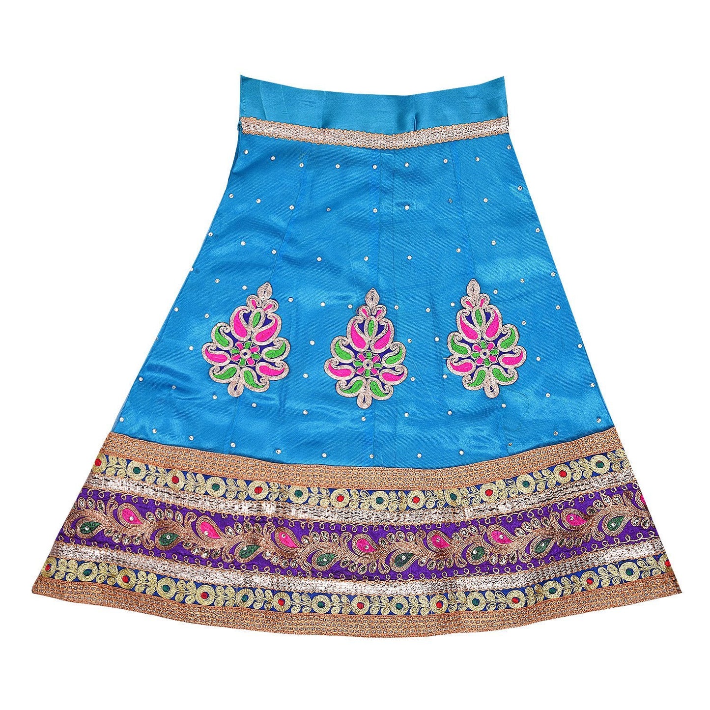 Girl's Leghnga Choli GC 127sblu -  Wish Karo Dresses
