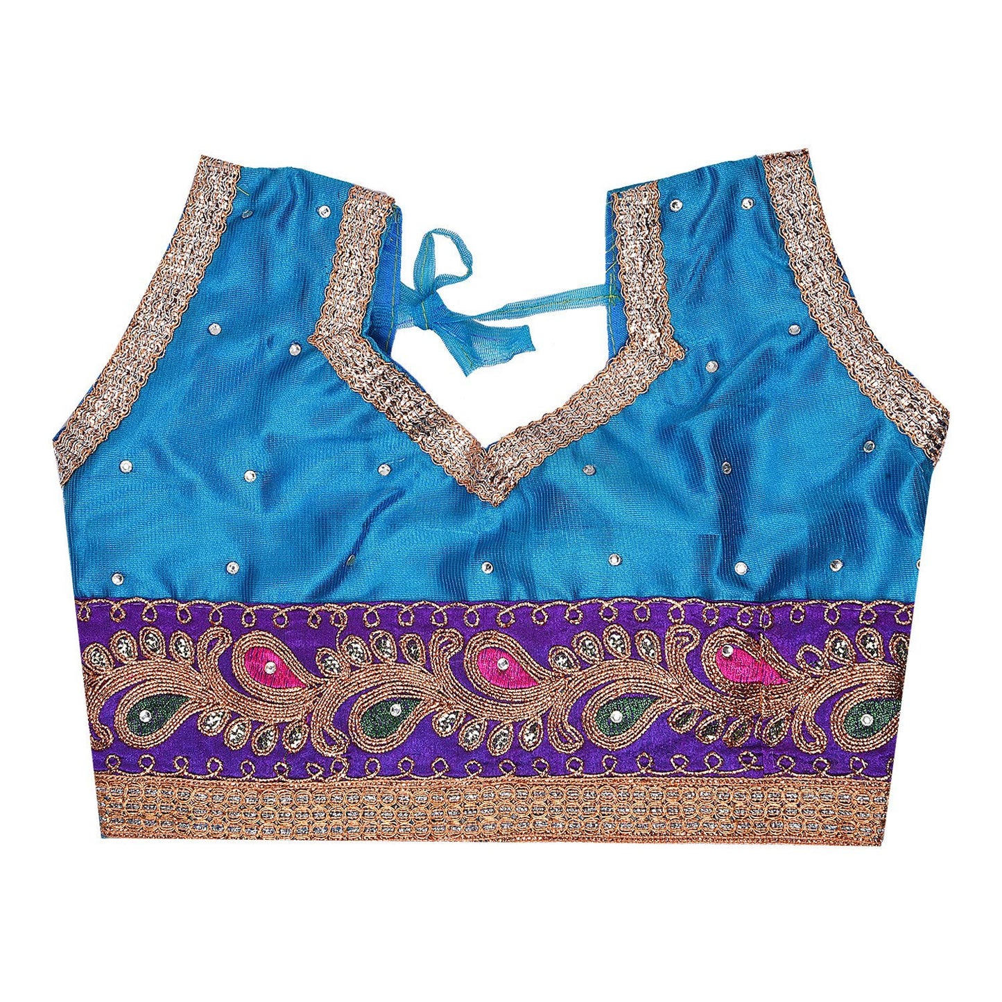Girl's Leghnga Choli GC 127sblu -  Wish Karo Dresses