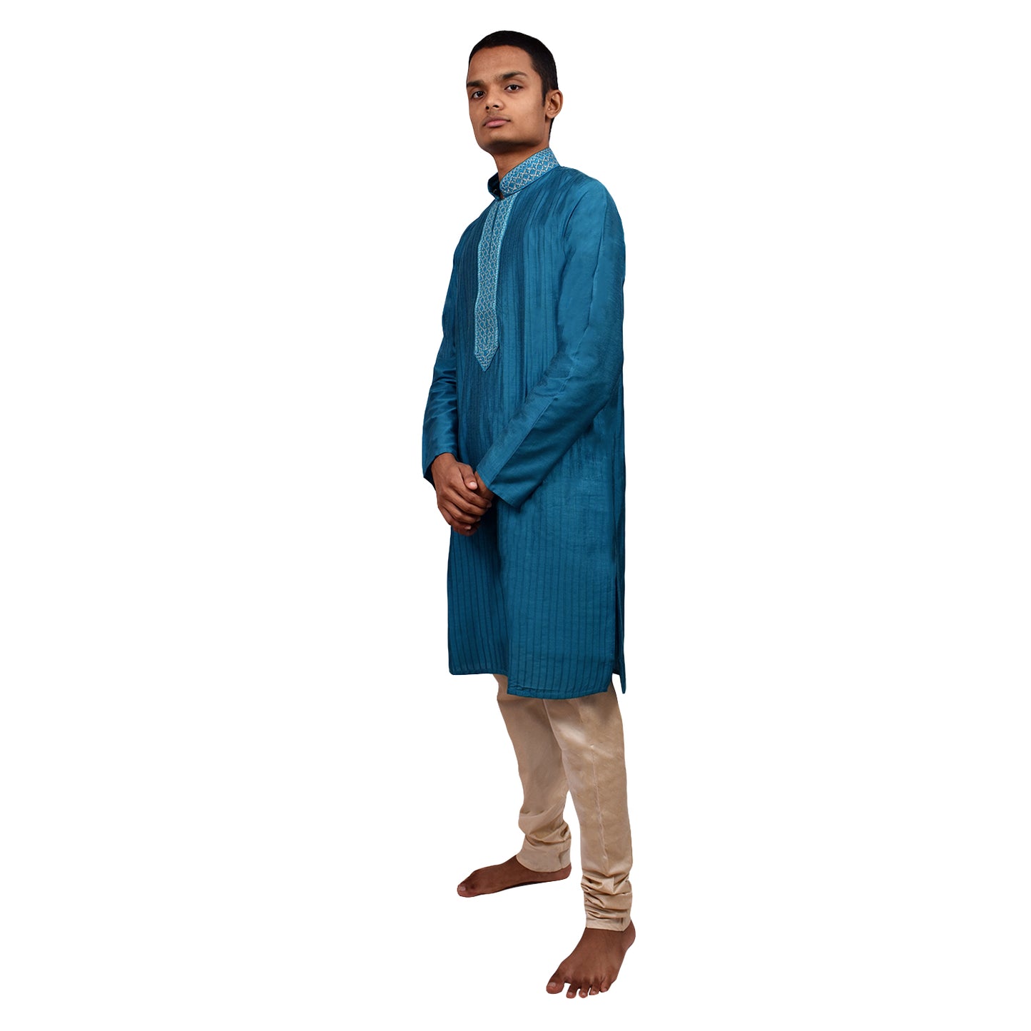 Wish Karo Men's Silk Kurta Pajama Set