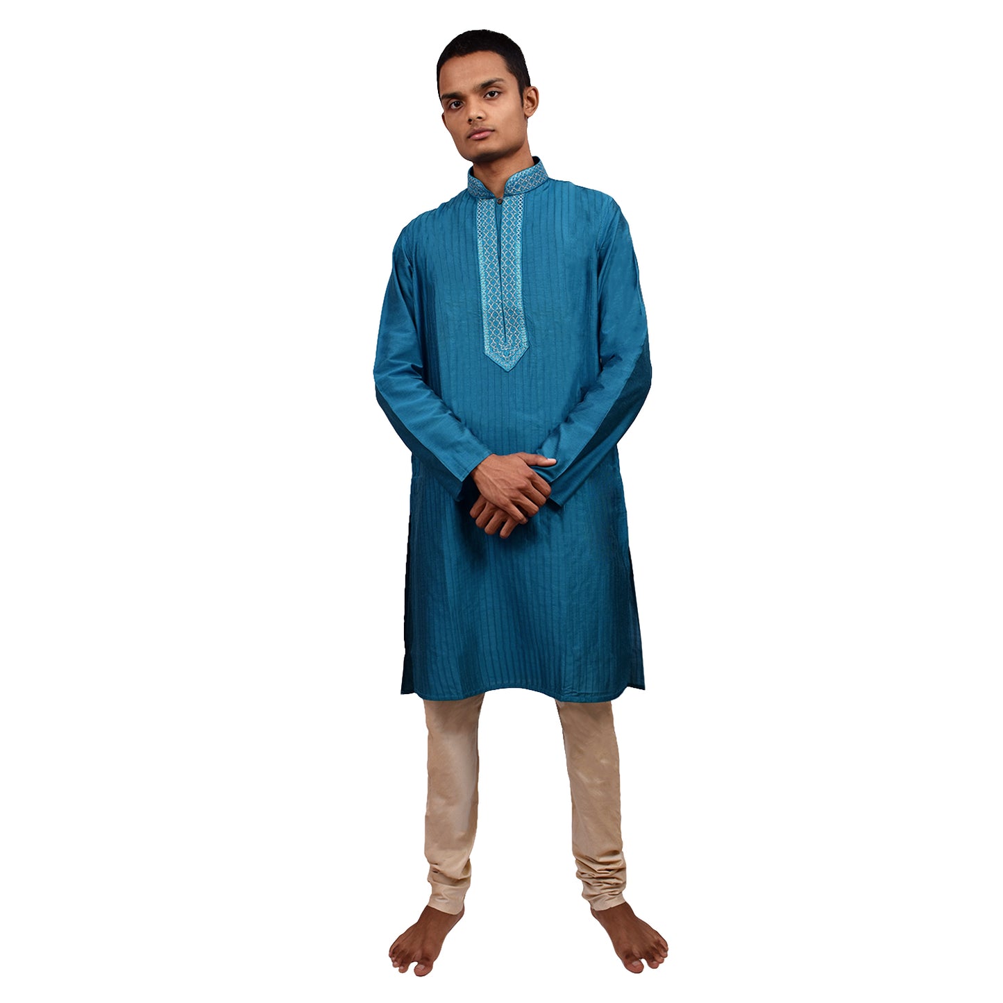 Wish Karo Men's Silk Kurta Pajama Set