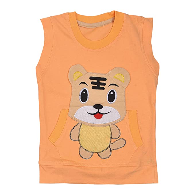 Wish Karo Unisex Cotton Animal Print T-Shirt and Short Set for Baby Boys - Baby Girls(Bt12pch)