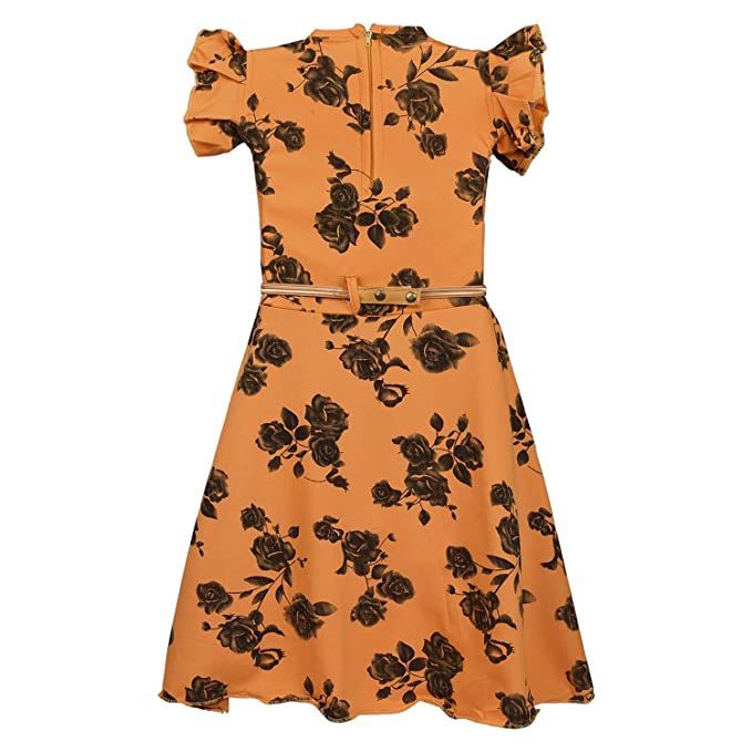 Wish Karo Girls Casual Western Dress - Japan Satin - (CSL233ynw)