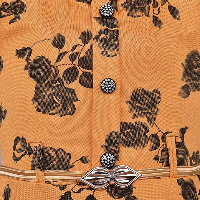 Wish Karo Girls Casual Western Dress - Japan Satin - (CSL233ynw)