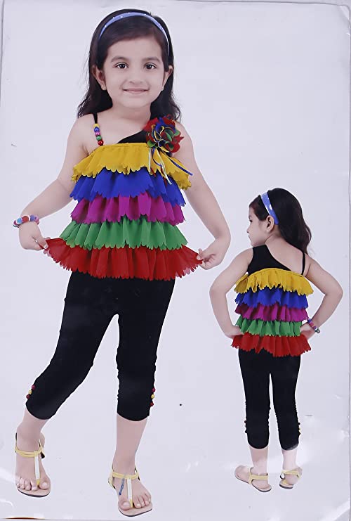 Wish Karo Casual wear top and Capri set-(CSL63)