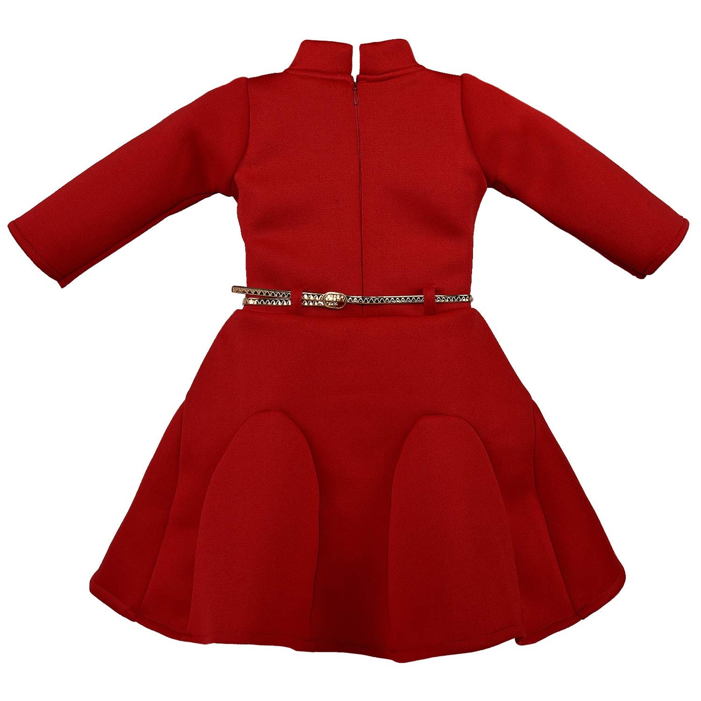 High Neck Belted Dress - fe2698