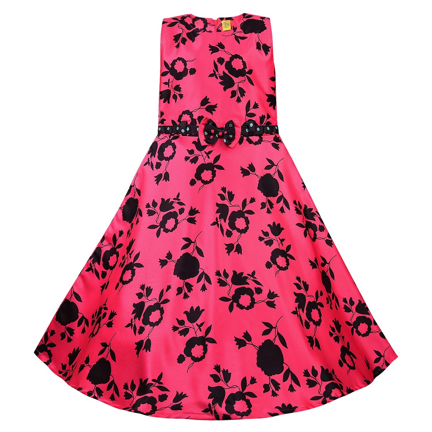 Wish Karo Girls Long Gown Dress with Jacket-(LF216pnk)